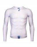 Men's Long Sleeves Cycling Base Layer MOVE FORWARD White