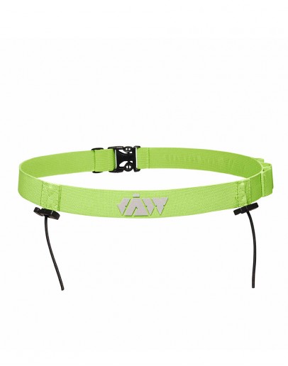 JAW Triathlon Race Belt - Reflective/Green 75cm