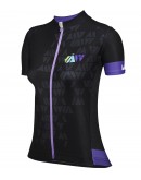 Women's Cycling Jersey CRYSTAL Black Purple