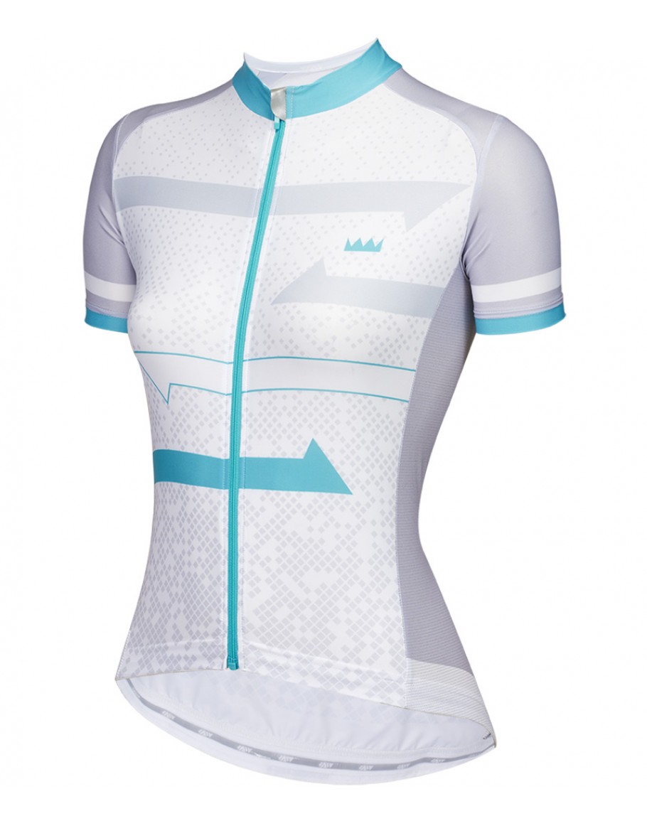 Women's Ultra Light Weight UPF 50+ Cycling Jersey JAW HORIZON Lake Blue
