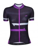 Women's Cycling Jersey HORIZON Black Violet