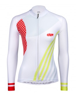 Women's Long Sleeves Cycling Jersey GALLOP White